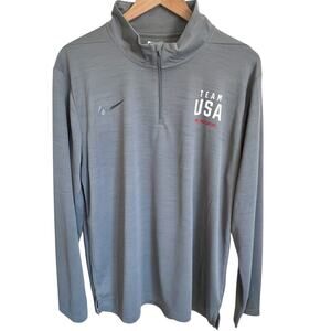 Team USA 2026 Winter Olympics Quarter Zip Top Milano Cortina Nike Mens Large NEW